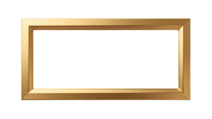 Elegant gold frame with sleek design, perfect for showcasing artwork or photographs. Ideal for adding touch of luxury to any space