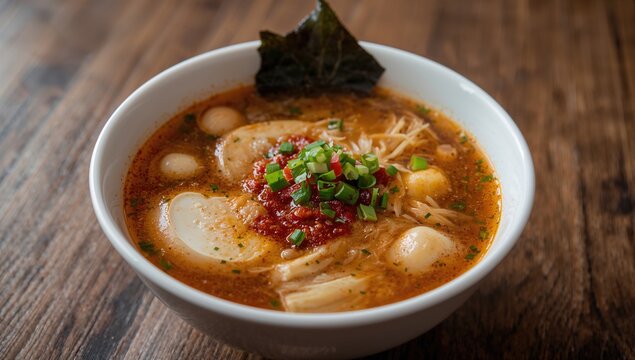 Wonosobo's unique soup featuring tauco and a blend of spices, highlighting a protein-rich meal