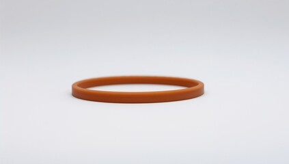 Rubber band or plastic band on a white background, functional use for organization