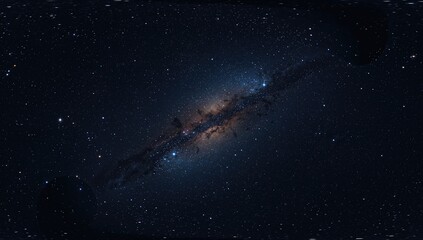 360-degree full sphere panoramic background featuring stars and nebulae, suitable for immersive environments