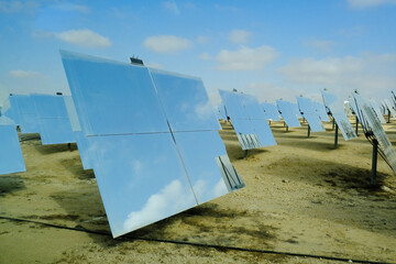 Solar Reflector Field in the Desert