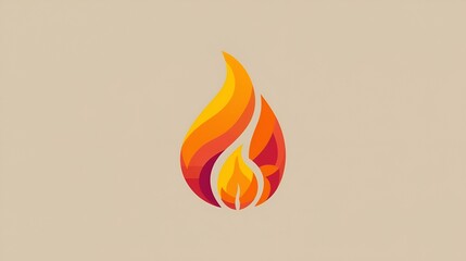 Lucid Origin Energy Flame Logo – Vibrant Orange Fire Design