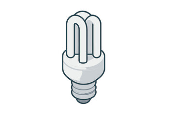 Compact fluorescent light bulb representing energy efficiency and electricity concepts