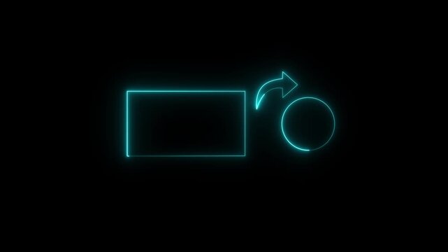 the design appears to be a minimalist interface, possibly for a media player or streaming service. Neon end screen. Subscribe button and outro end screen outro card for gaming and video channel . 