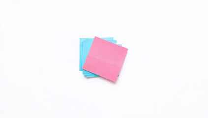 Post-it notes arranged on a white surface, ideal for organizational reminders