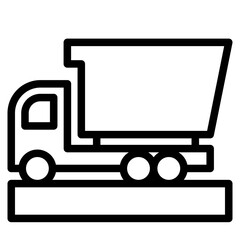 Truck icon in vector illustration