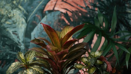 Obraz premium Lush greenery with vibrant foliage, ideal for enhancing outdoor spaces