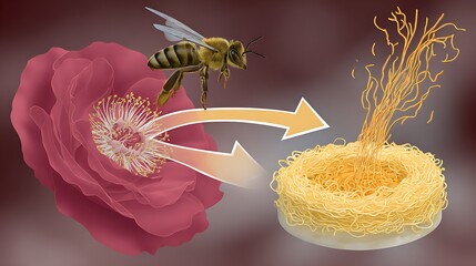 Elegant Flower Lifecycle Pollination