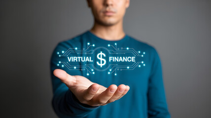 Discover virtual finance solutions with this captivating presentation of digital currency and modern technology, offering seamless business transitions