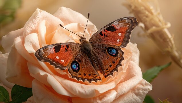 Adamson's Rose Parides adamsoni butterfly, showcasing vibrant colors and delicate wings, highlighting its role in pollination