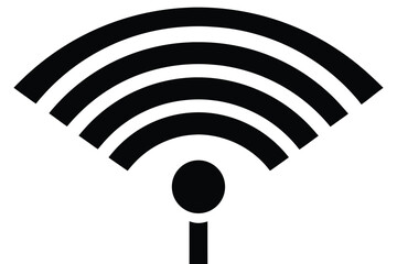 no wi fi vector icon  silhouette