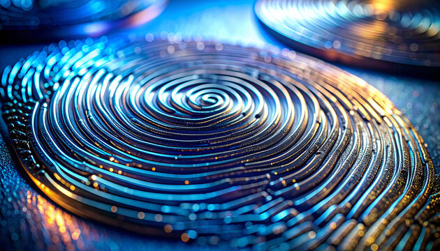 Intricate Metal Coil: Close-up of intricately coiled metal object with hypnotic swirls. A dance of texture and form.