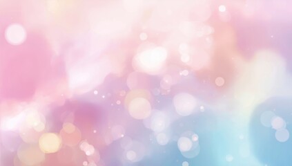 Fototapeta premium Soft pastel wallpaper, smooth gradient with bokeh effect, suitable for festive seasonal themes