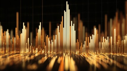 3D Graph Visualization of Data Trends and Patterns in Finance with Vibrant Color Palettes Representing Market Fluctuations and Analysis Techniques