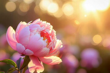 Pink Peony Flowers — Macro Close-Up and Bloom Still-Life Collection