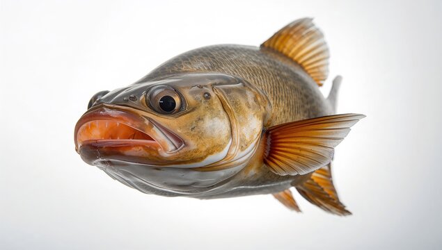 A close-up view of fresh burbot fish, highlighting its texture and quality, World Ocean Day