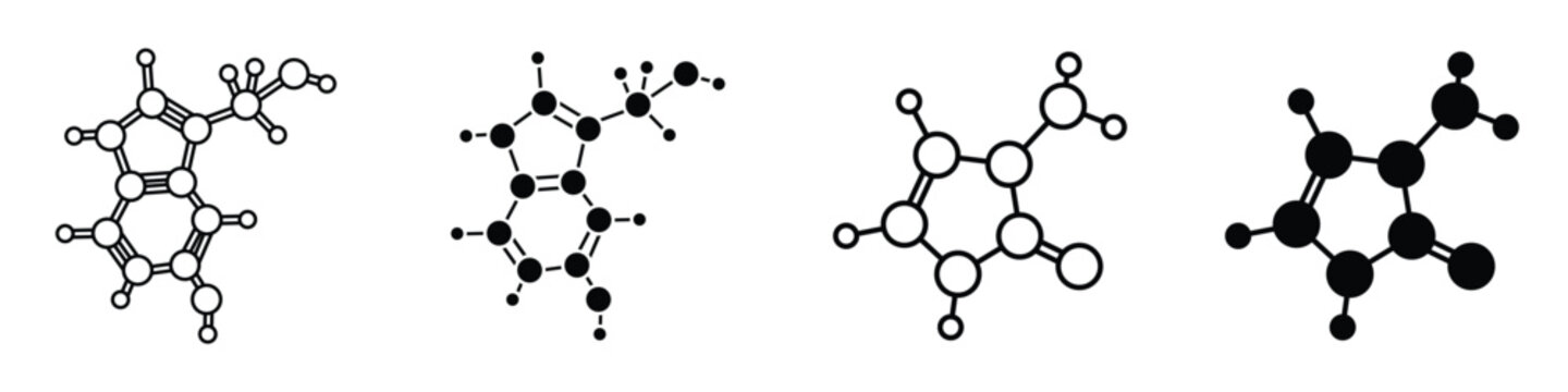 Hormones icon in linear and clipart style pack on white background.