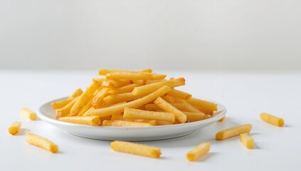 French fries arranged on a plate, calorie-dense option, National French Fry Day