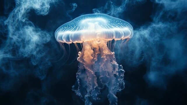 jelly fish in the aquarium