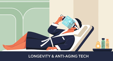 Futuristic wellness session: Augmented reality for relaxation and rejuvenation therapy