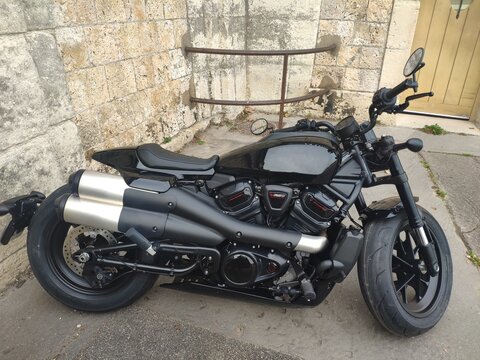 motorcycle in the street