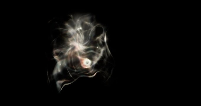 aura effect on black background