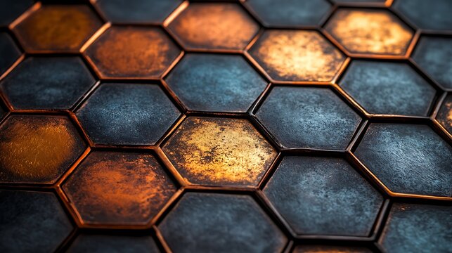 Hexagonal tile pattern