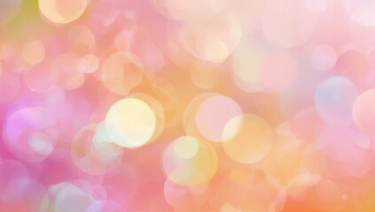 Fototapeta premium Out-of-focus vibrant circles creating a blurred backdrop, ideal for editorial header background