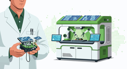 Innovative solar technology development with robotics for sustainable energy applications