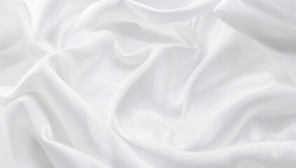 Obraz premium White wavy fabric background, suitable for layout design