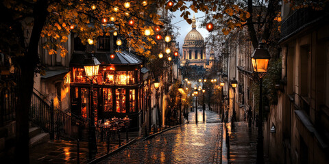 streets of Monmarte Paris