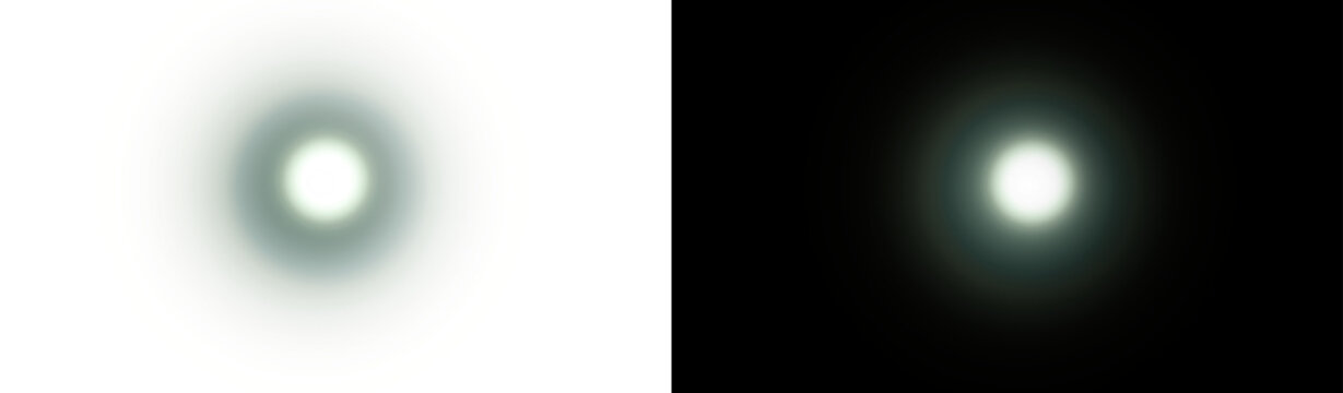 PNG image of Abstract light orb effect isolated on transparent background 