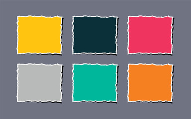 Collection of nine two color gradient color palette samples for design