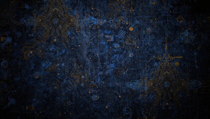 Technological textured backdrop, fractal patterns, efficiency