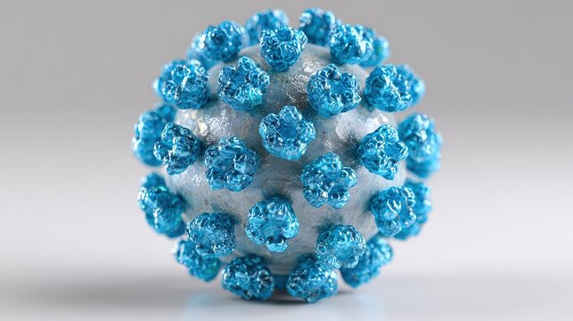 Virus molecule model Coronavirus pandemic concept on
