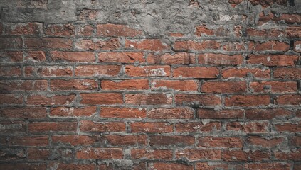 Naklejka premium Vintage dirty brick wall, suitable for wallpaper or texture background