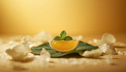 Mint honey beam, beneficial natural sweetener for culinary uses