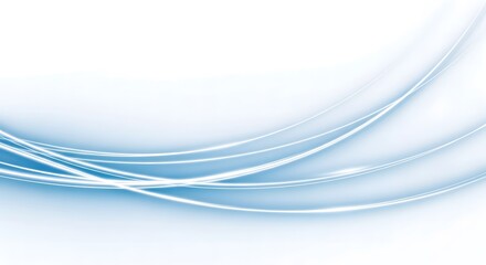 Abstract light blue background with curved lines creating a flowing and dynamic composition design element