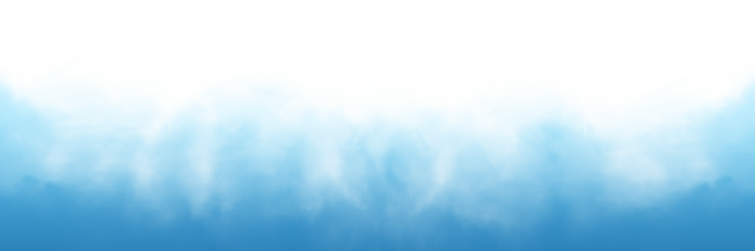 Realistic Light Blue cloud and fog textures on transparent background. Mist, steam, haze, and vapor overlays for photo editing, design