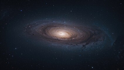 Naklejka premium Science fiction representations of galaxies and stars in space, emphasizing the wonder of cosmic exploration