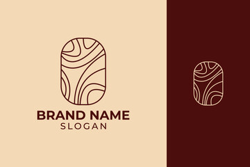 Modern Creative Wood Logo Design – Minimalist Nature Timber Branding Icon for Eco Business Identity