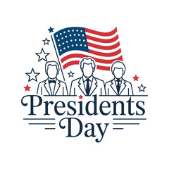 Patriotic Presidents Day Celebration Honoring Leadership and American Heritage with Symbolic Imagery and Festive Elements