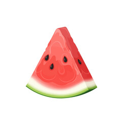Vibrant Watermelon Slice - A Refreshing Summer Treat.