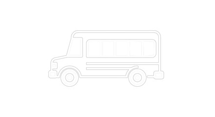 Fototapeta premium School bus icon