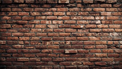 Fototapeta premium Old brick stone wall texture, ideal for editorial header background