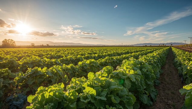 Green vegetables in a field, showcasing the benefits of fresh produce, Earth Day