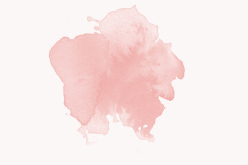 pink watercolor paint splashes