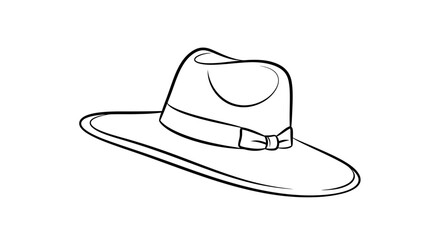 cowboy hat isolated on white