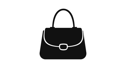 black leather bag