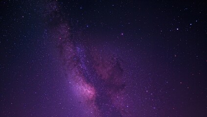 Obraz premium Mobile wallpaper featuring purple hues and a starry night sky, ideal for digital backgrounds